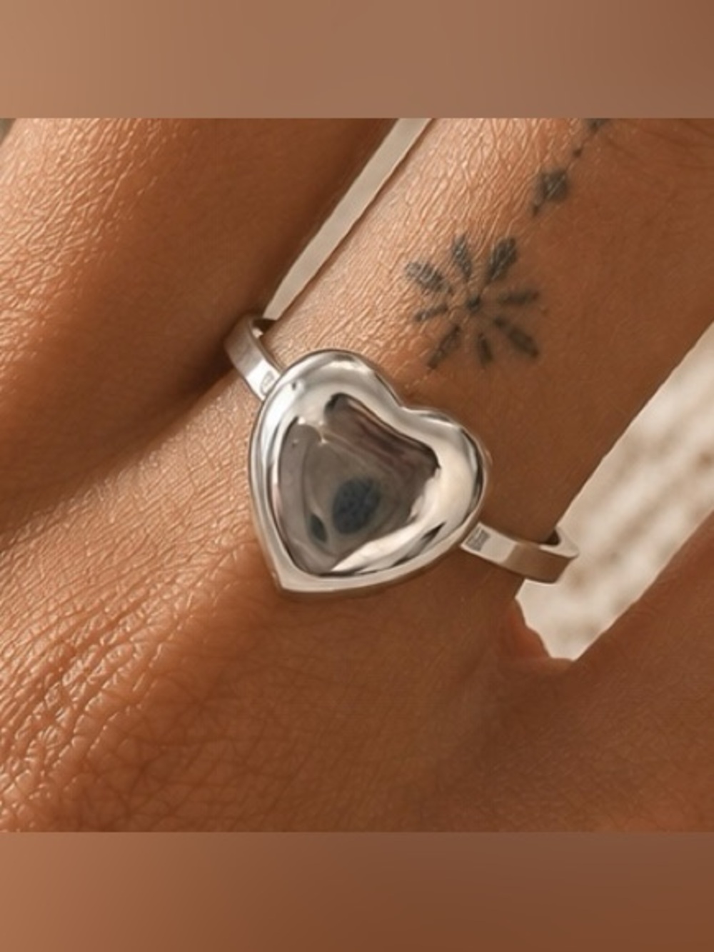 Sterling silver heart ring sizes 6,7,8,9